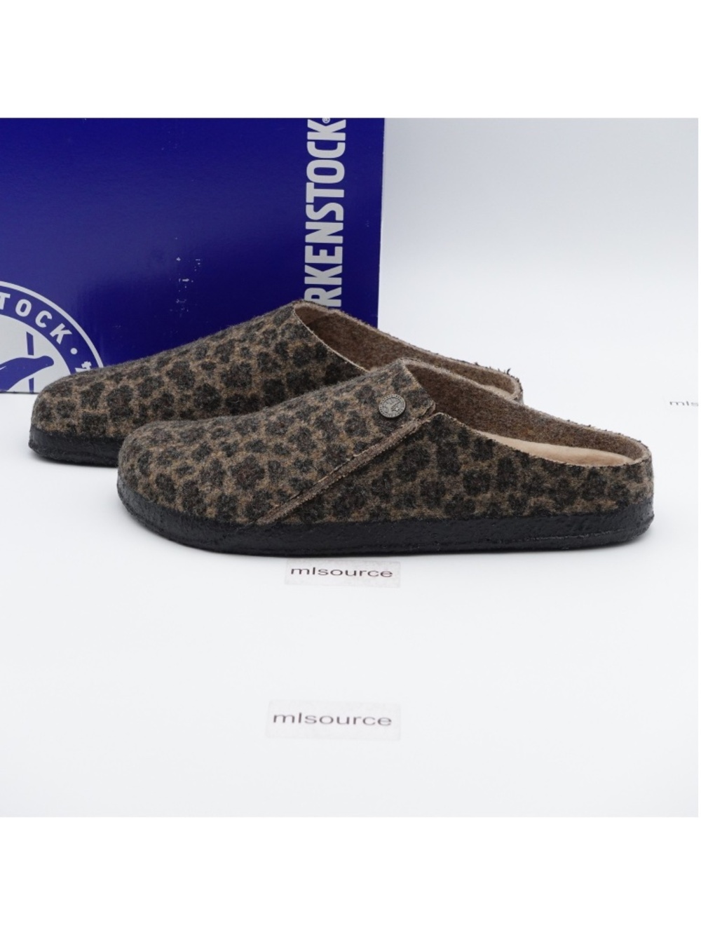 NEW Women's Birkenstock Zermatt Rivet Leopard Slippers 1030844
